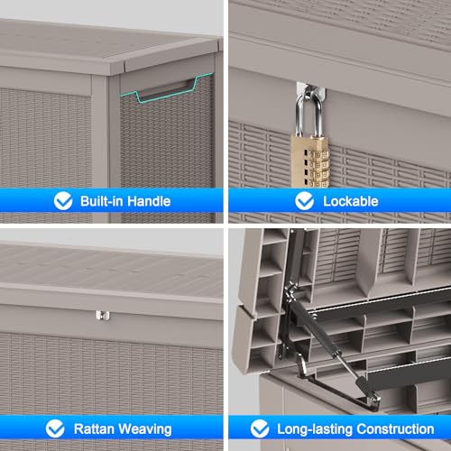 100 Gallon Waterproof Resin Deck Box N548614