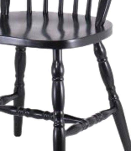 Set of 2 Windsor Chairs Black V80633