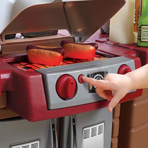 Grand Walk-In Kitchen & Grill Kids Playset, 103 Piece Toy Accessories, Toddlers 2+ Years Old O534
