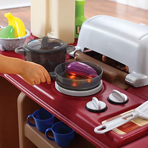 Grand Walk-In Kitchen & Grill Kids Playset, 103 Piece Toy Accessories, Toddlers 2+ Years Old O534