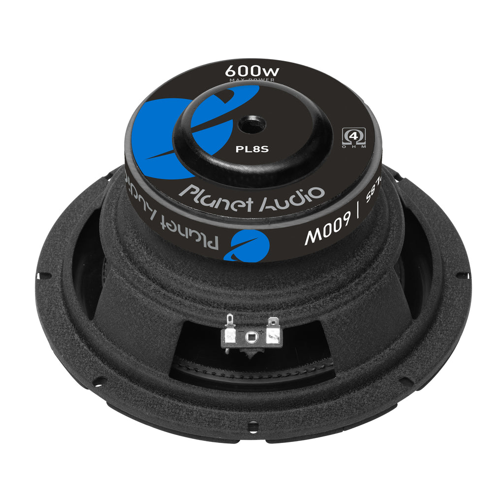 8 Inch Car Audio Subwoofer, 600 Watts Max, Single 4 Ohm Voice Coil P806770