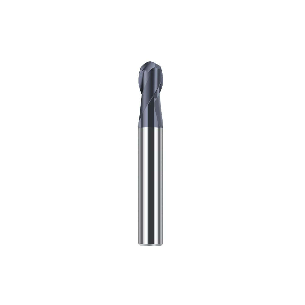 5PCS Ball Nose Carbide End Mill Set CNC Router Bits 2 Flute Spiral Milling Tool C53820