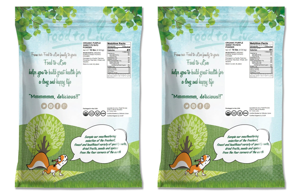 Organic Purple Sweet Potato Powder, 20 Pounds X21493
