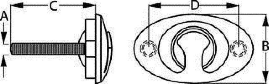 Stainless Steel Flush Mount Ski Tow W1595