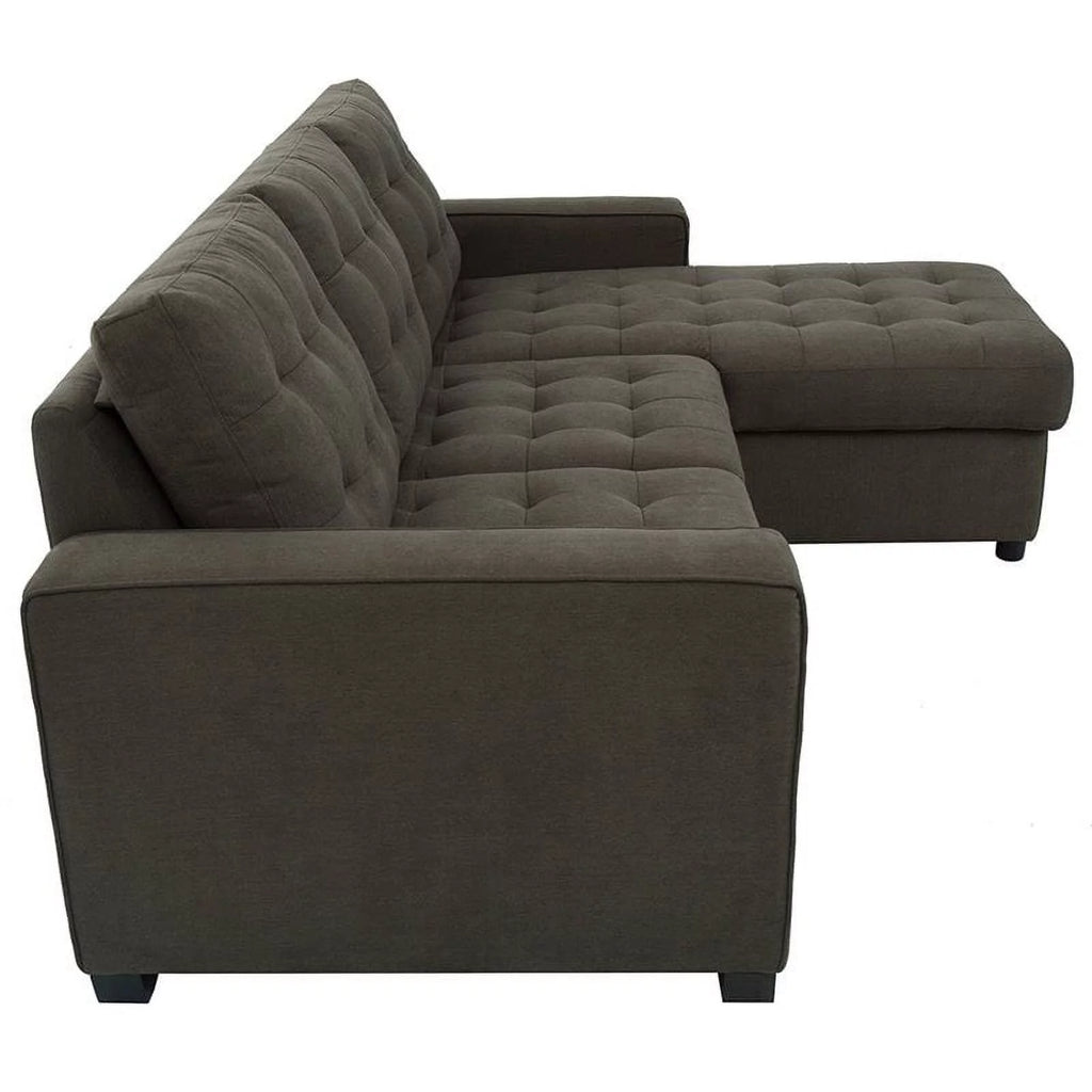 Espresso Sleeper Sectional C911