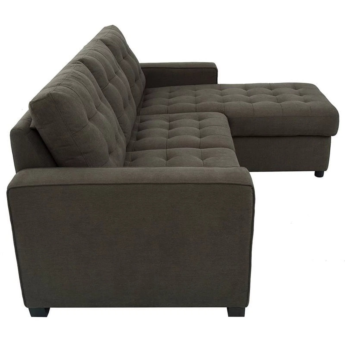 Espresso Sleeper Sectional C911