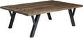 Brown Cocktail Table with Shelf J28970