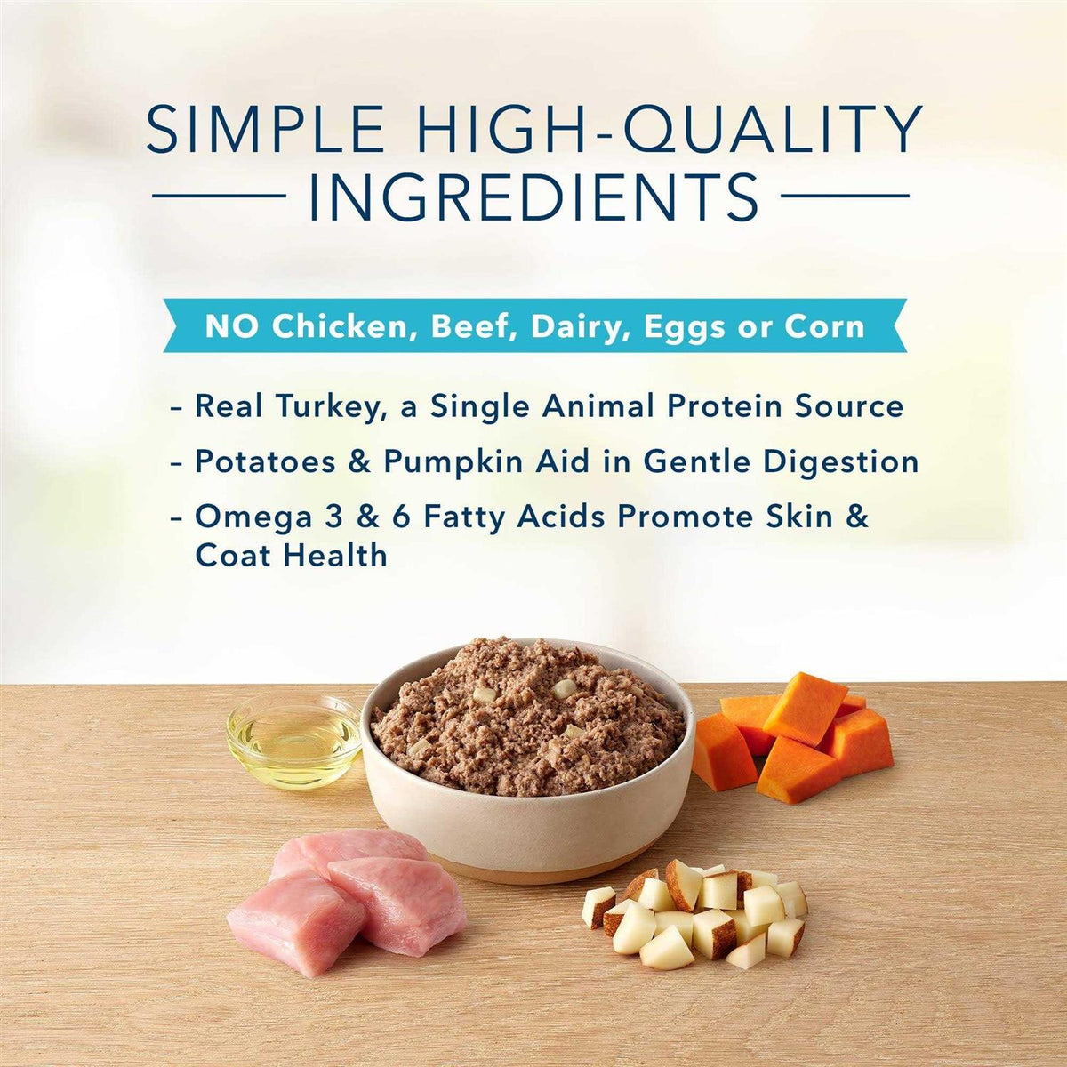 Grain Free Turkey & Potato Canned Dog Food D12539