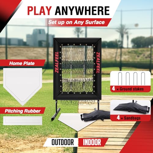 9 Hole Pitching Net with Strike Zone Target W4121