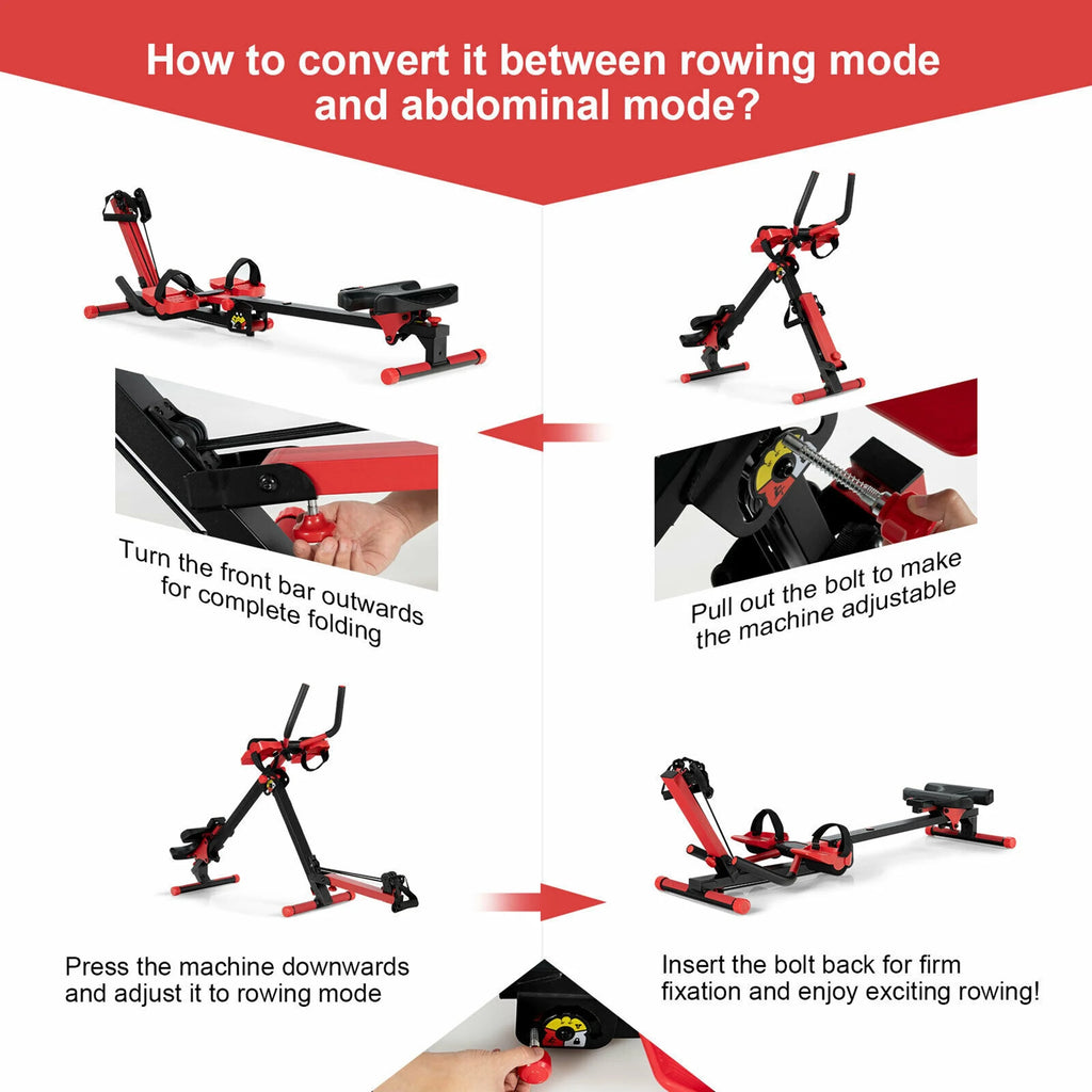 4 in 1 Folding Rowing Machine G272