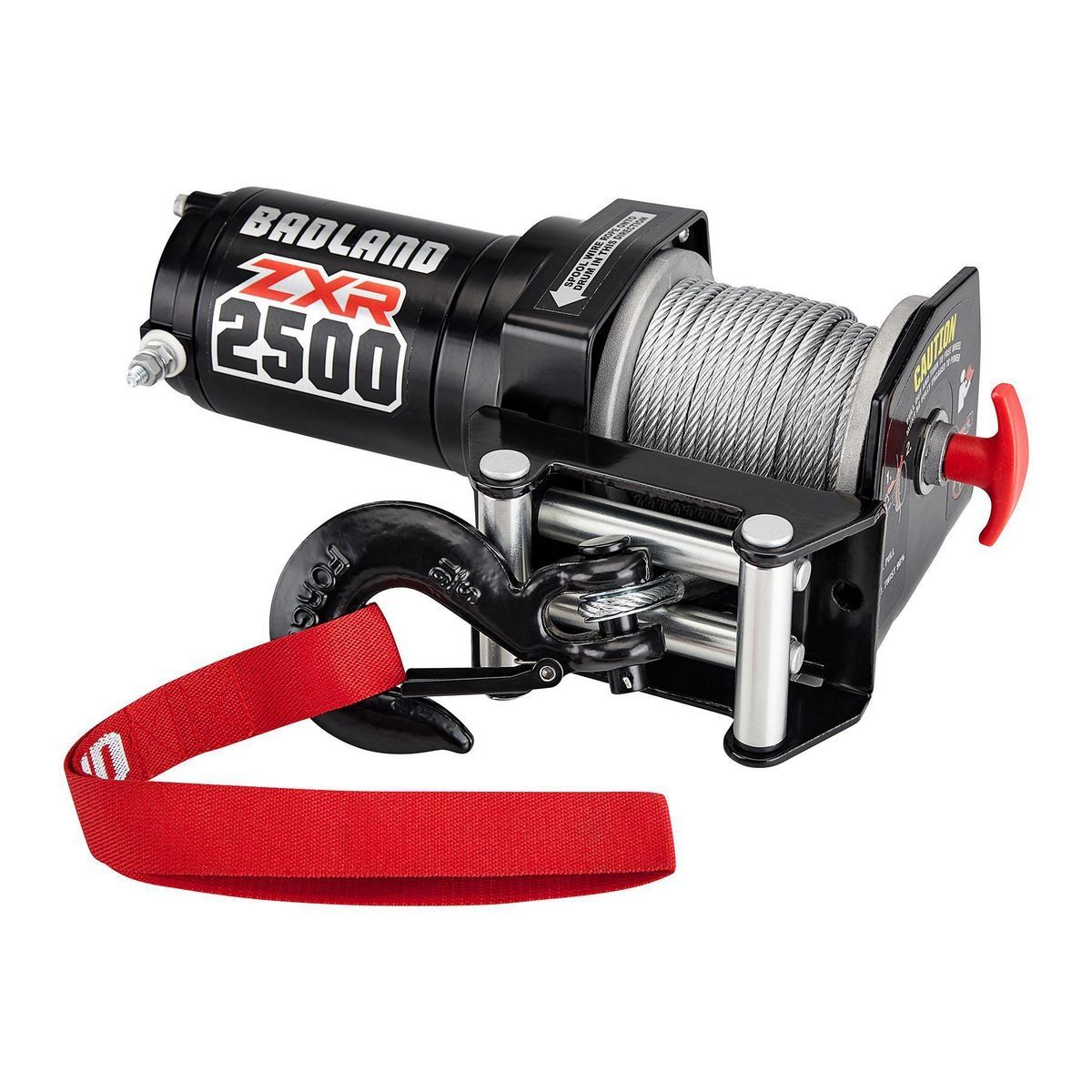 2500 lb. ATV Utility Winch with Wire Rope and Wireless Remote Control C32892