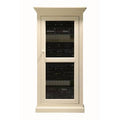 Smoky Blue Glass Panel Door Audio Cabinet L8243