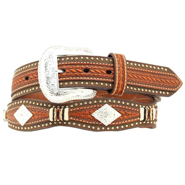 Black Brown Western Belt U9172