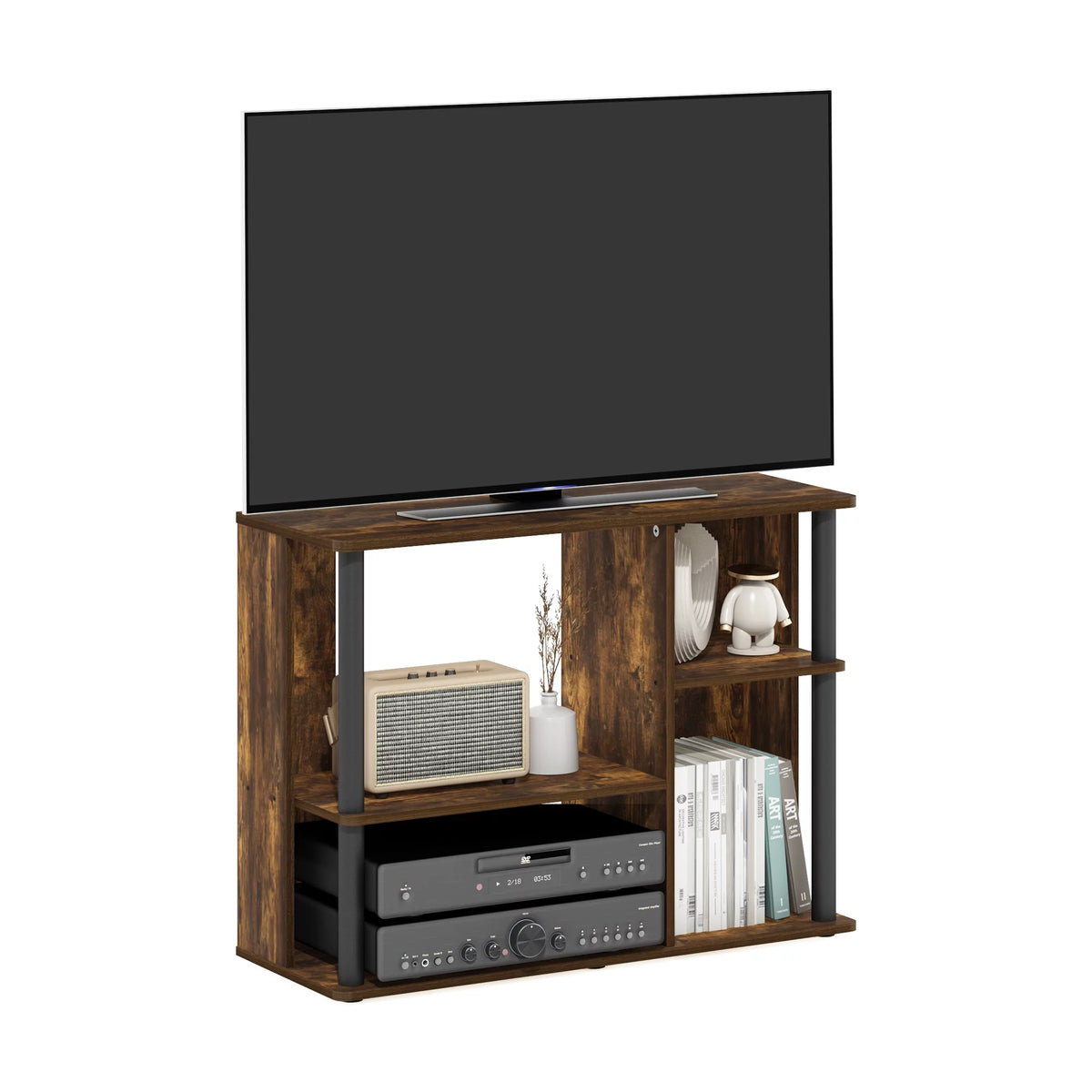 TV Stand with Plastic Poles for TV up to 40-Inch X874