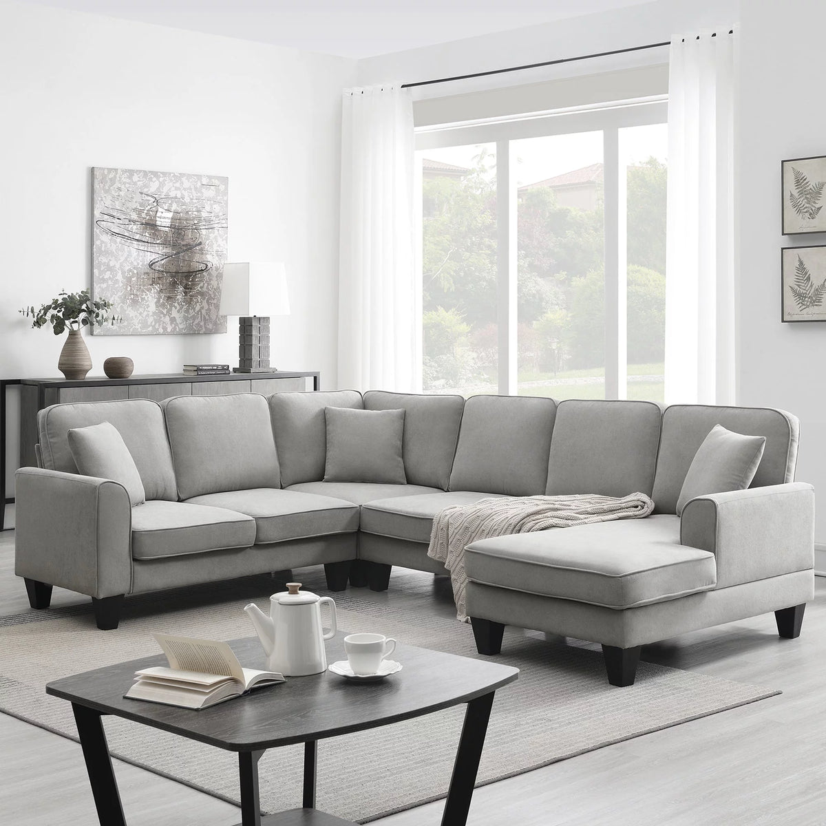 U-Shape Sectional Sofa Set W629011