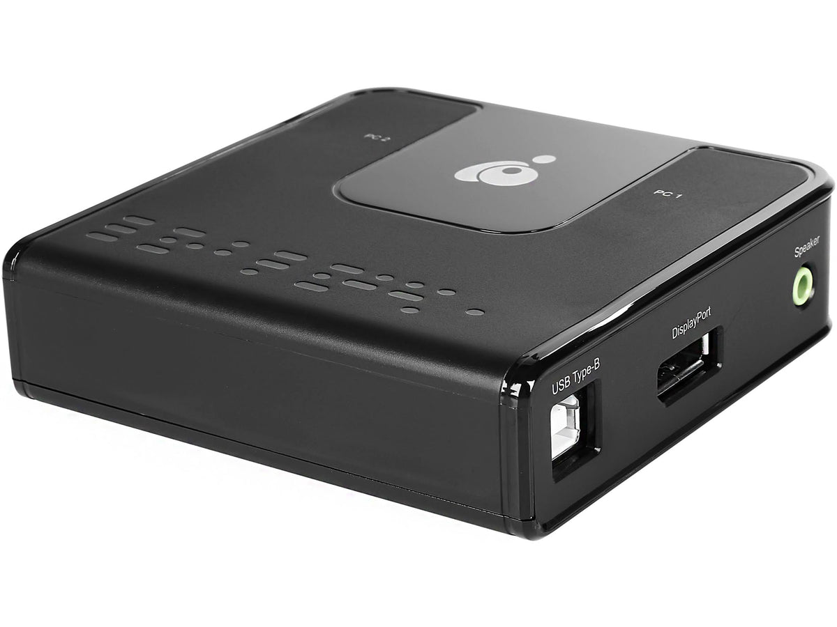 4K DisplayPort KVM Switch with Audio Cables Included, 2 KVM Ports D9243