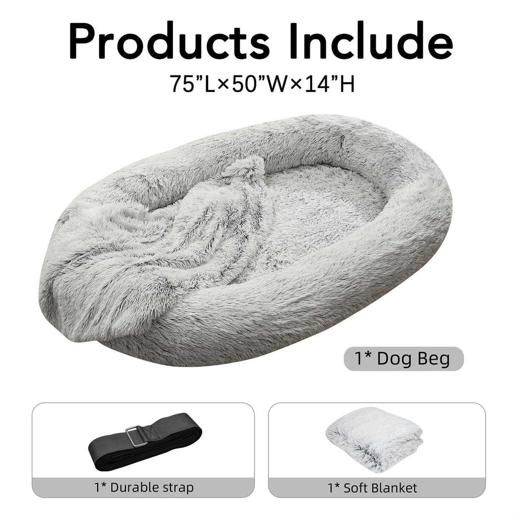 75 L x 50 W x 14 Th Human Dog Bed R722908