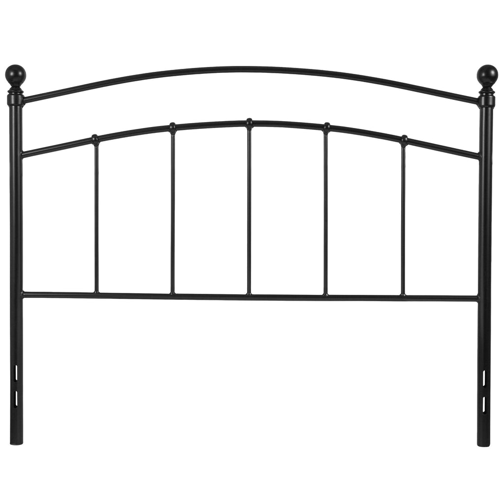 Black Contemporary Open Vertical Headboard - Full Size O829990