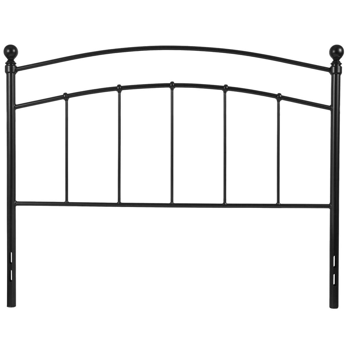 Black Contemporary Open Vertical Headboard - Full Size O829990