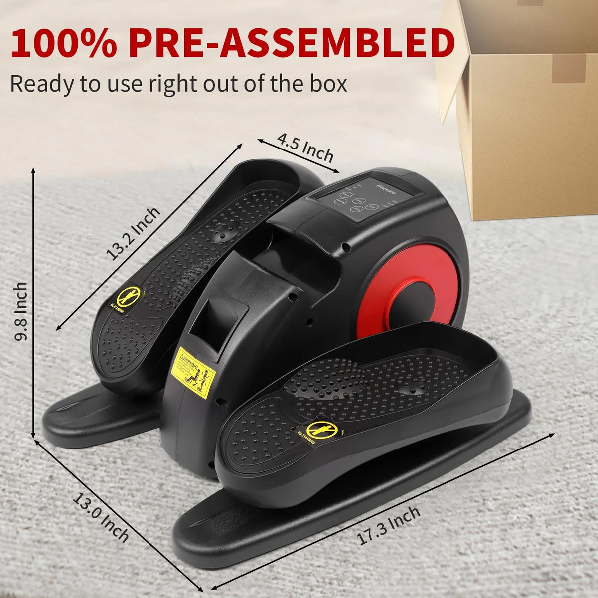Black/Red Electric Elliptical Trainer E55015