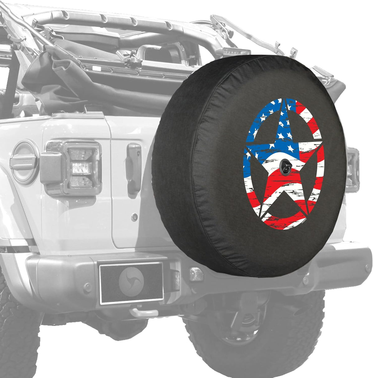 32 Soft Tire Cover for Jeep Wrangler JL with Back-up Camera L570