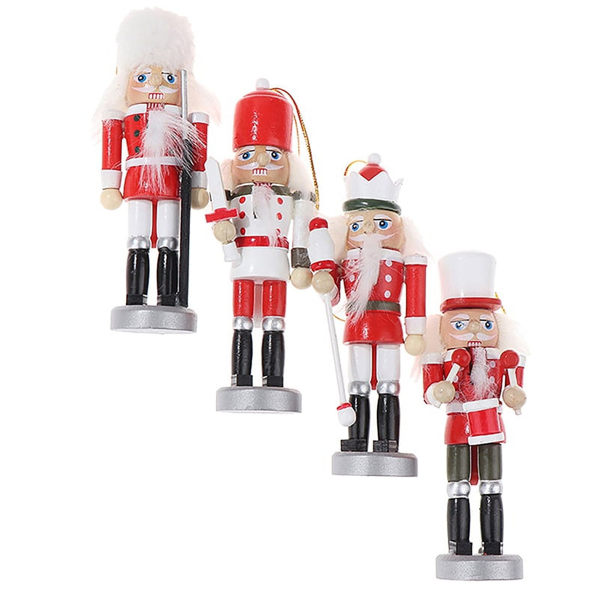 1Pc 12CM Nutcracker Puppet Soldier Xmas Tree Pendant W37423