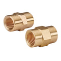 Brass Pipe Coupling Set 2-Piece V1731