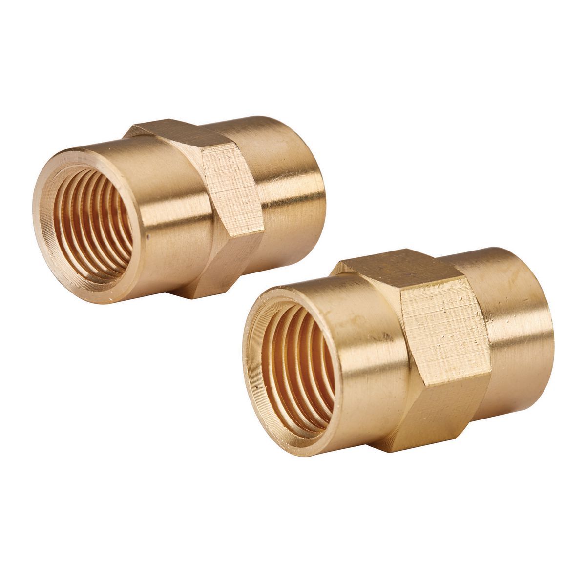 Brass Pipe Coupling Set 2-Piece V1731