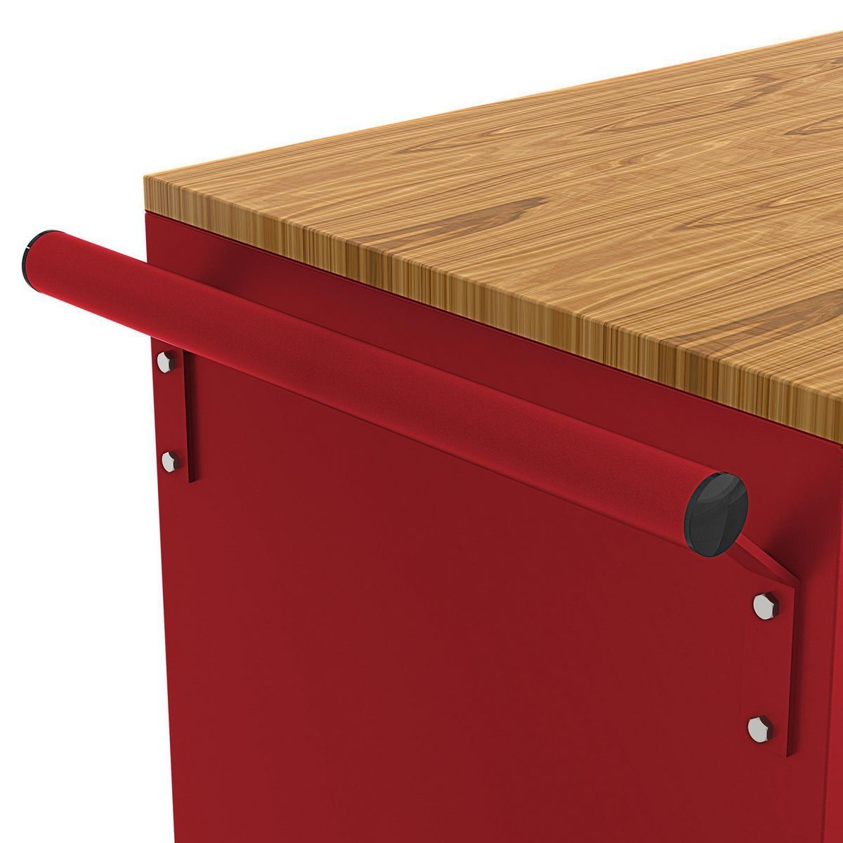 46 in. Mobile Workbench with Solid Wood Top B128915