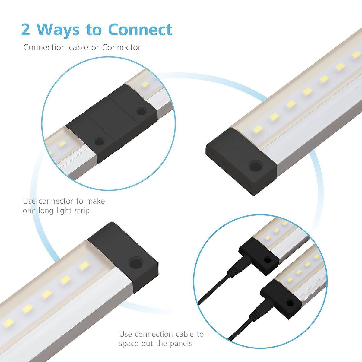 3 Panels 40 inch LED Dimmable Under Cabinet Lighting Kit E2414