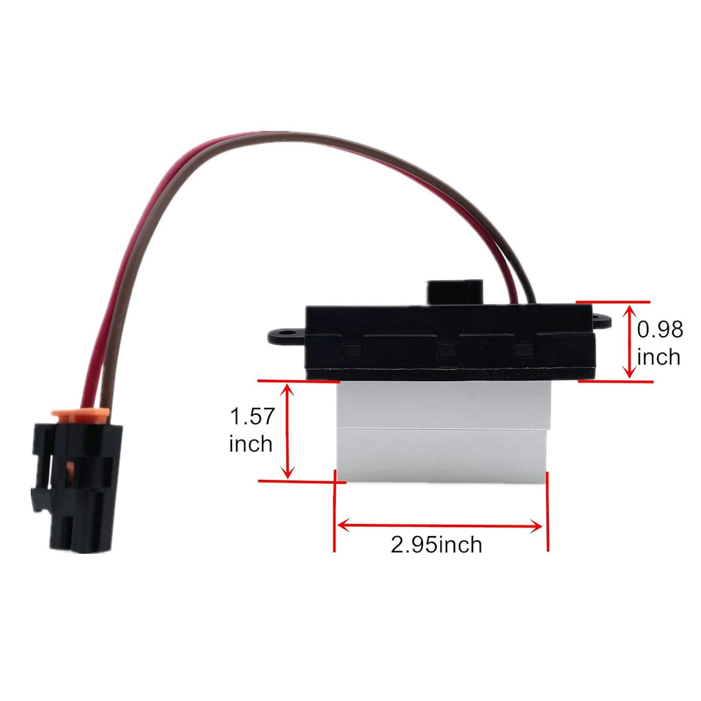 Blower Motor Resistor Heater Fan Control Module Pack of 2 J679