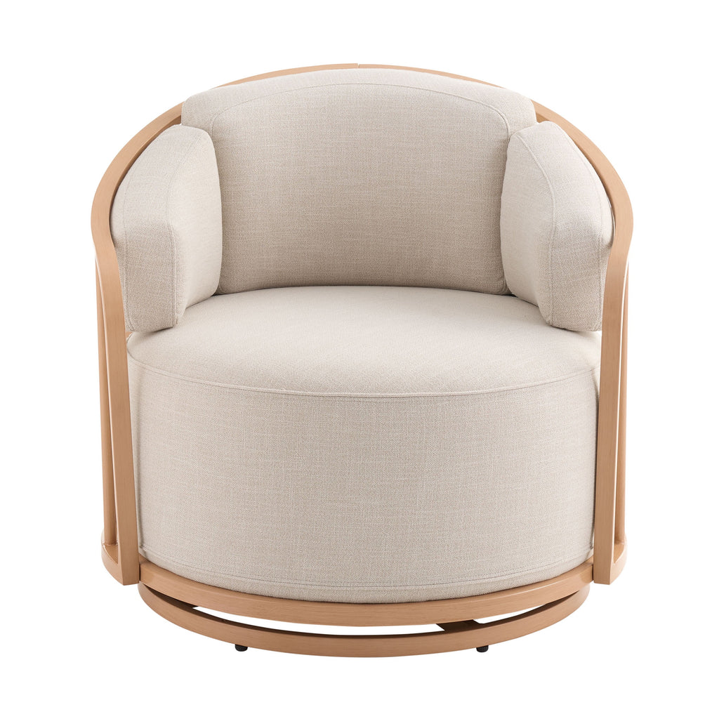 Natural Pine Swivel Chair T9828