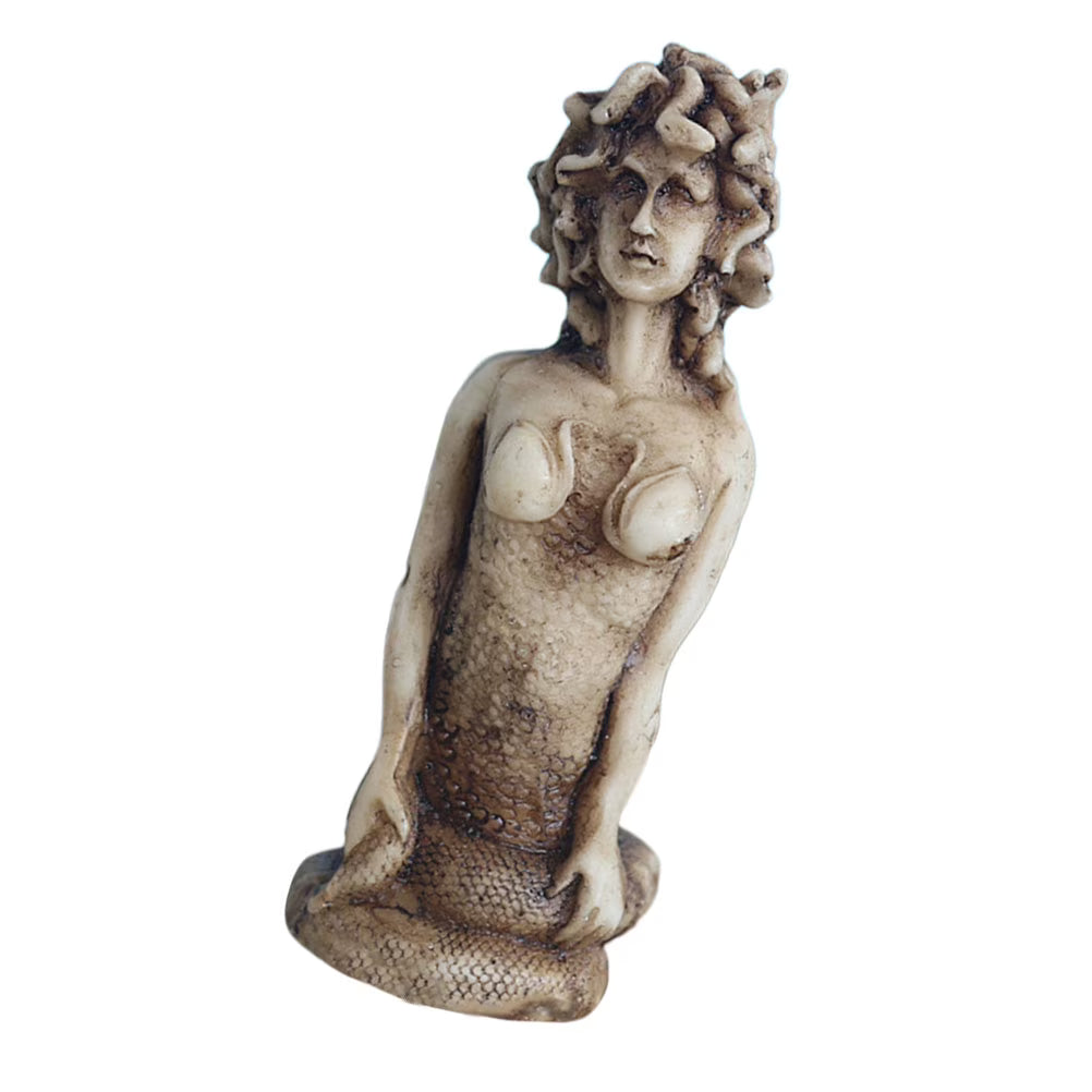 Gorgon Serpent Sculpture Resin Ornament G75624