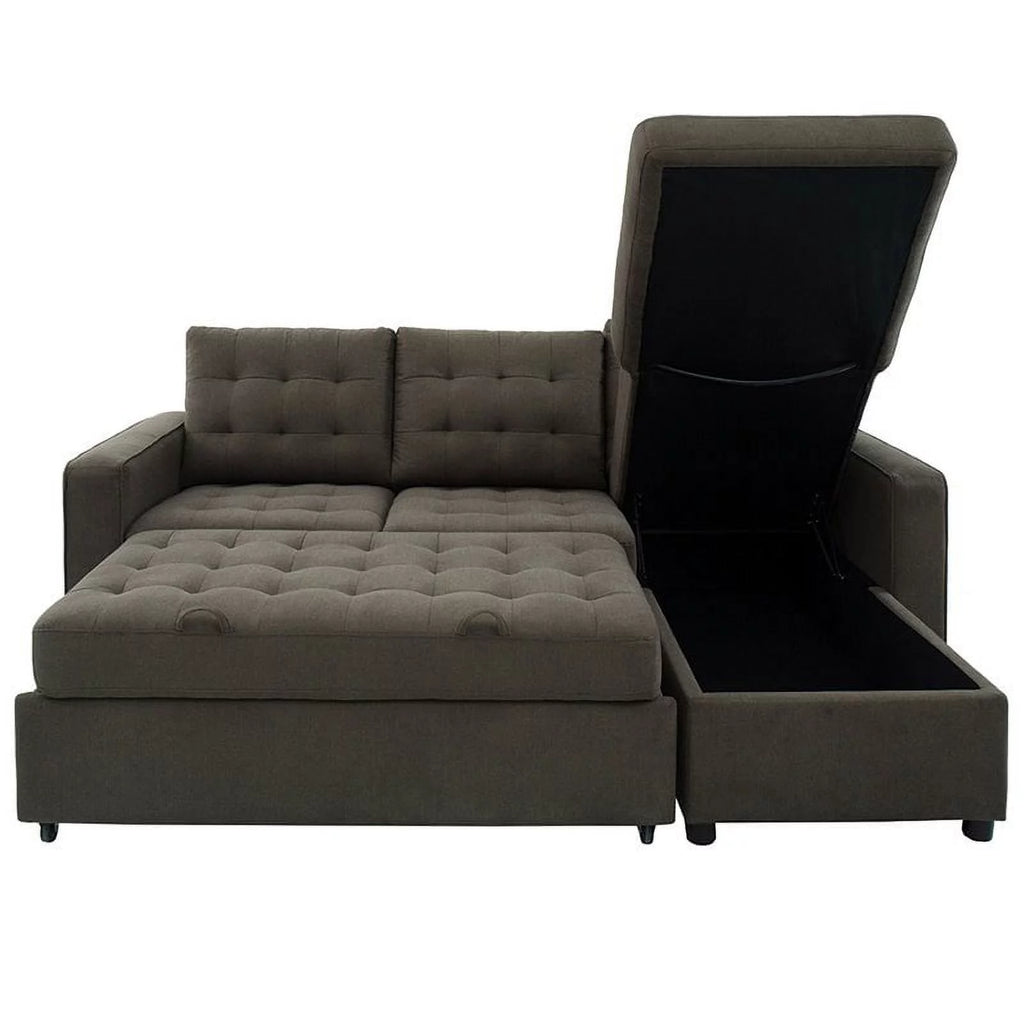Espresso Sleeper Sectional C911