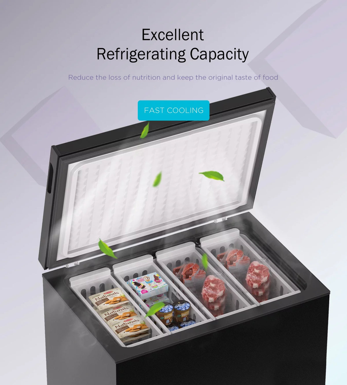 7.0 Cu ft Chest Freezer with Adjustable Temperature Controls H75849