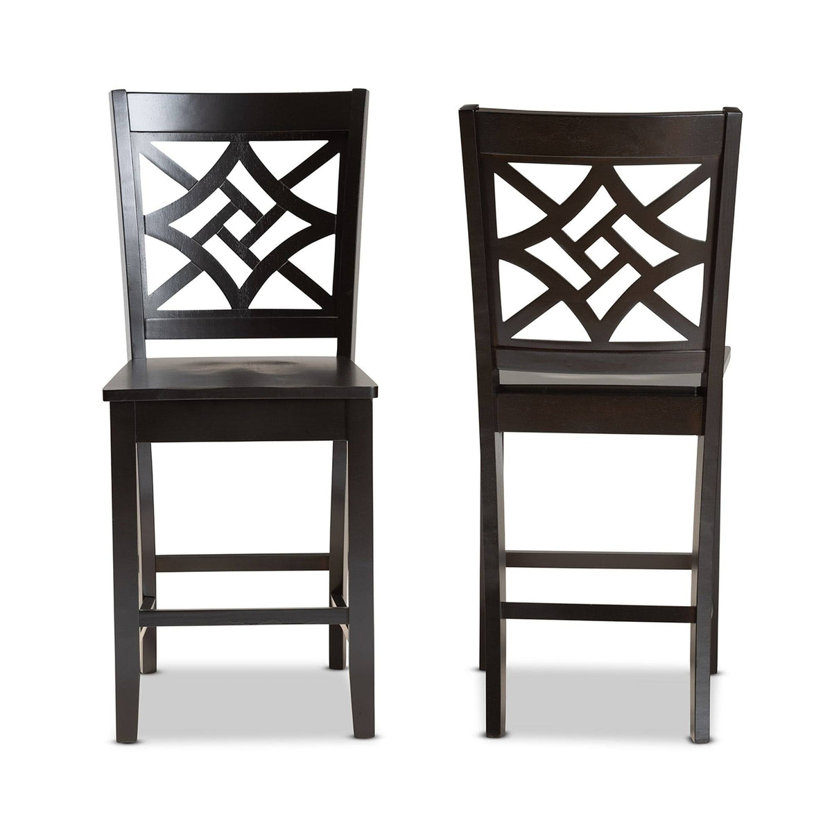 2-Piece Counter Stool Set - Walnut Y1244