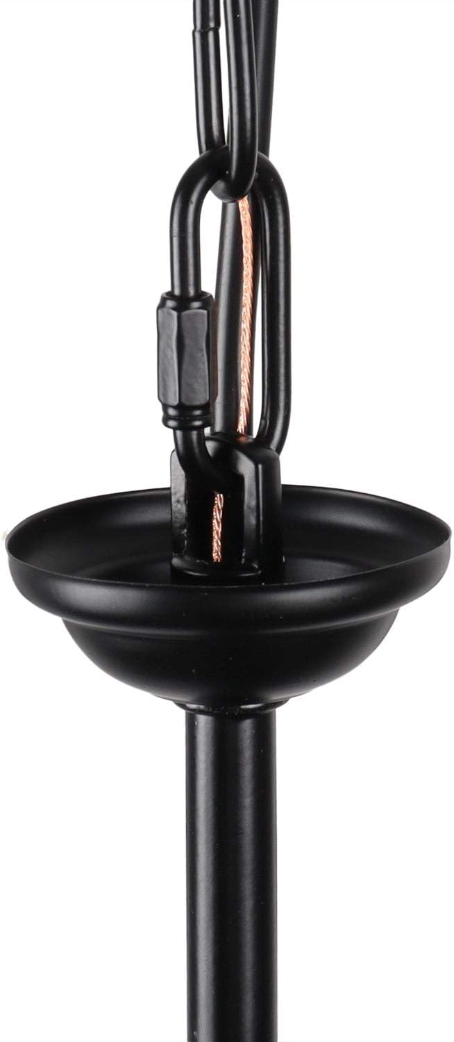 8 Lights Black Rustic Chandelier Ceiling Light Fixture Y4973