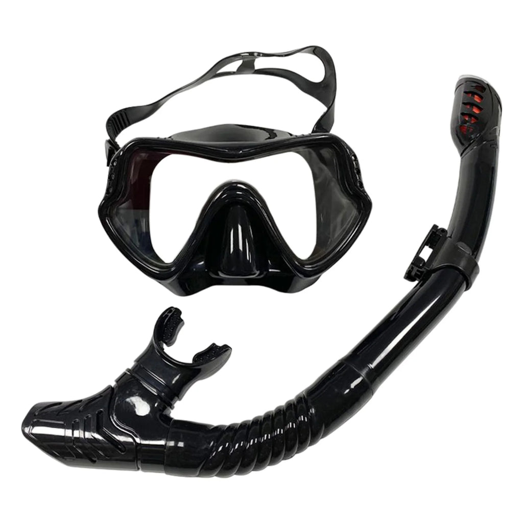 Black Panoramic Snorkeling Set U6730