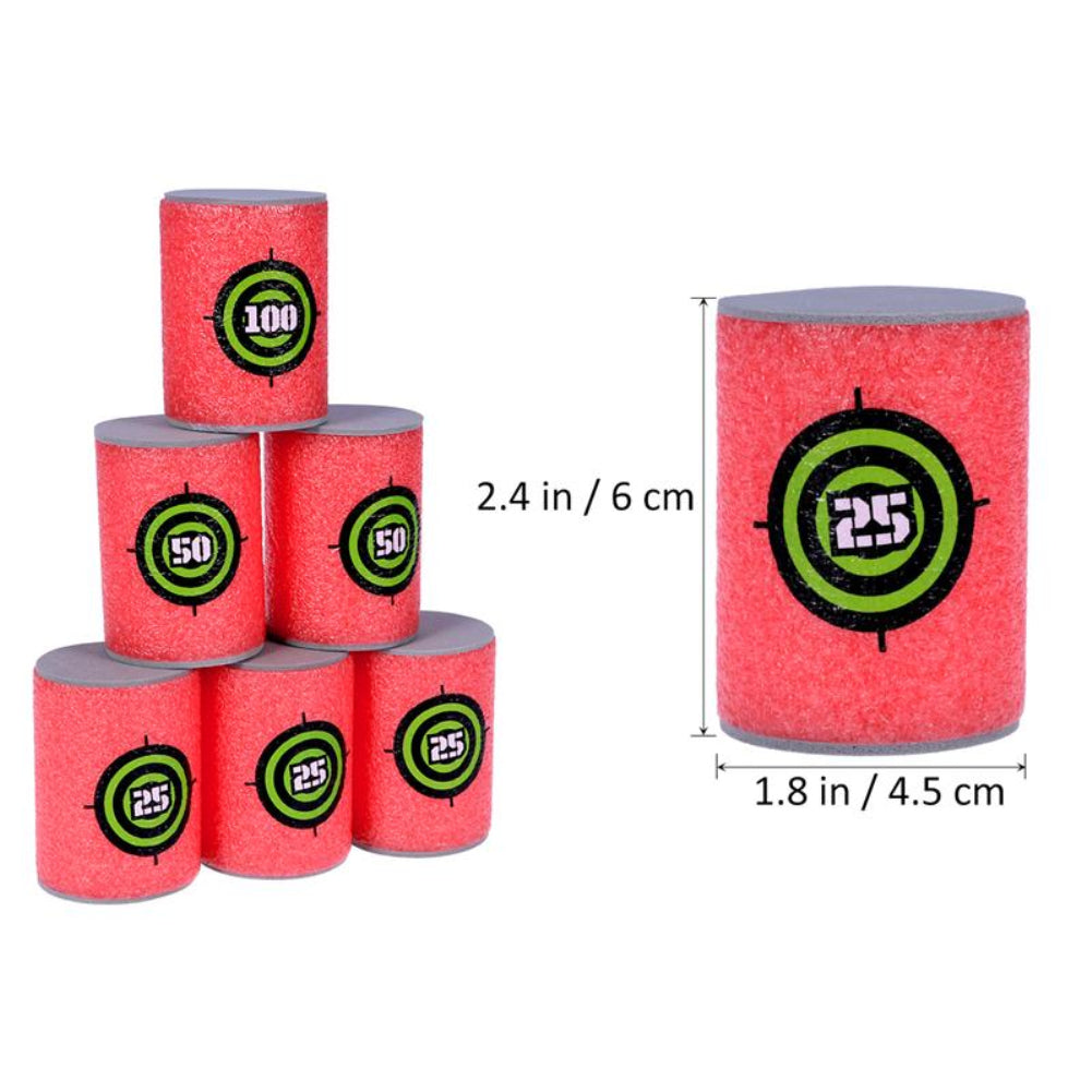 6Pcs Eva Foam Dart Target Toy for Nerf N-Strike Blasters J442
