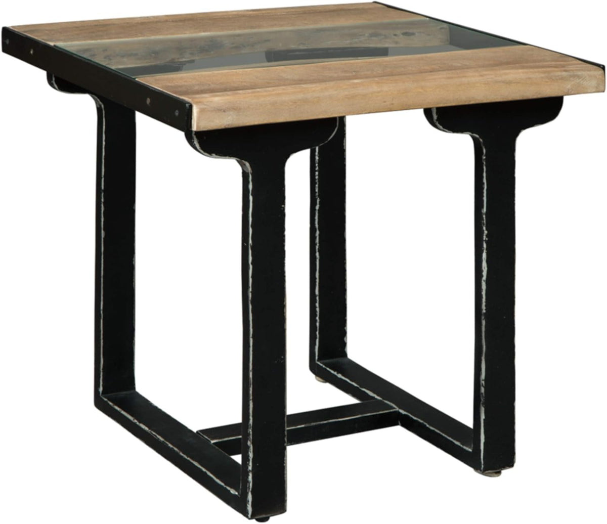 Brown Cocktail Table with Shelf J28970