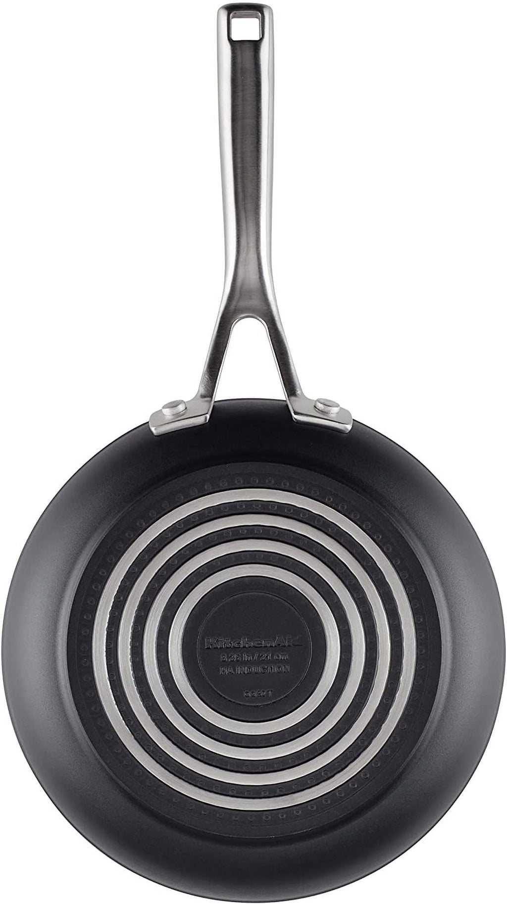 Hard Anodized Induction Nonstick Frying Pans Set 4 Piece Matte Black K677