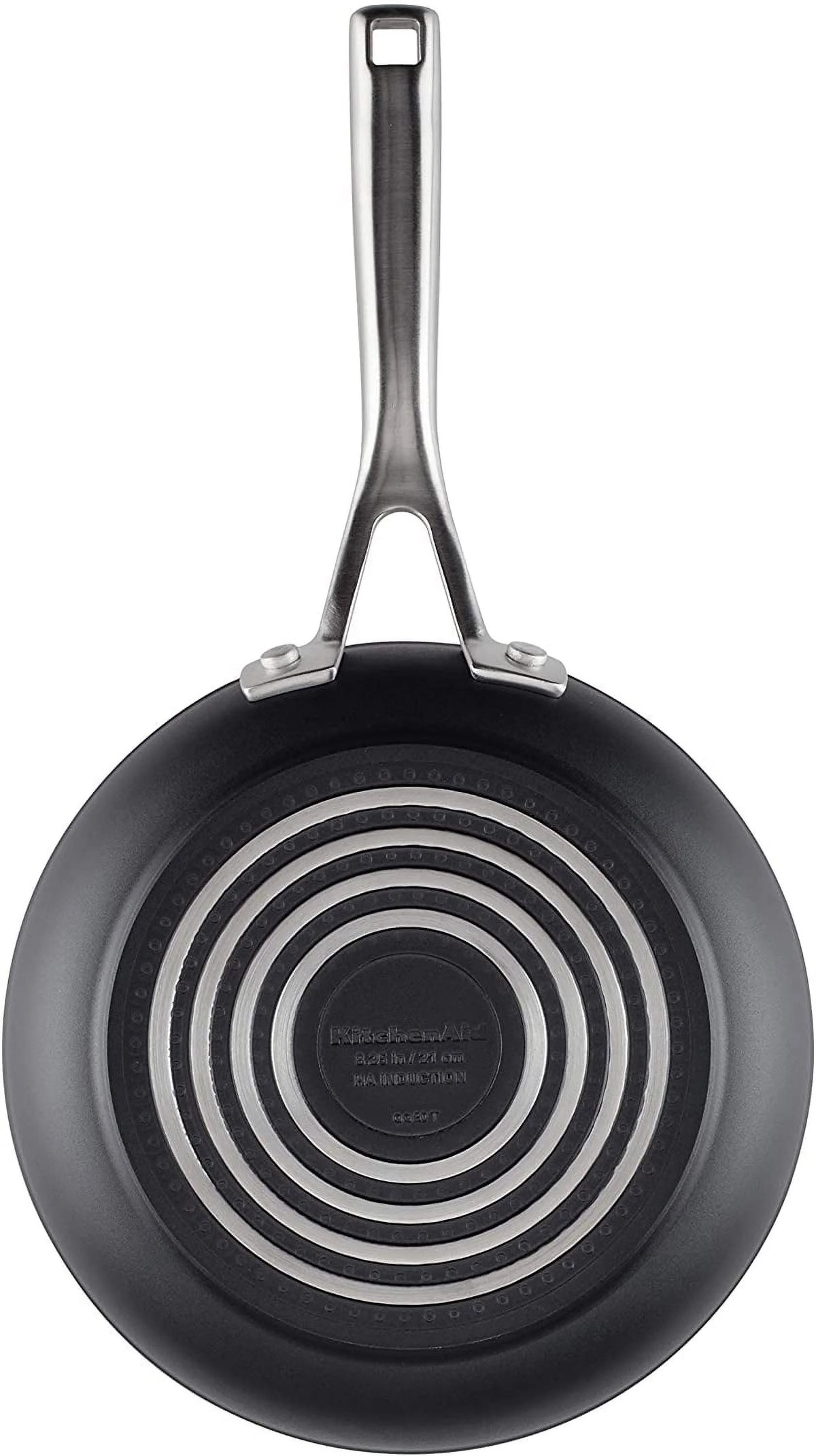 Hard Anodized Induction Nonstick Frying Pans Set 4 Piece Matte Black K677