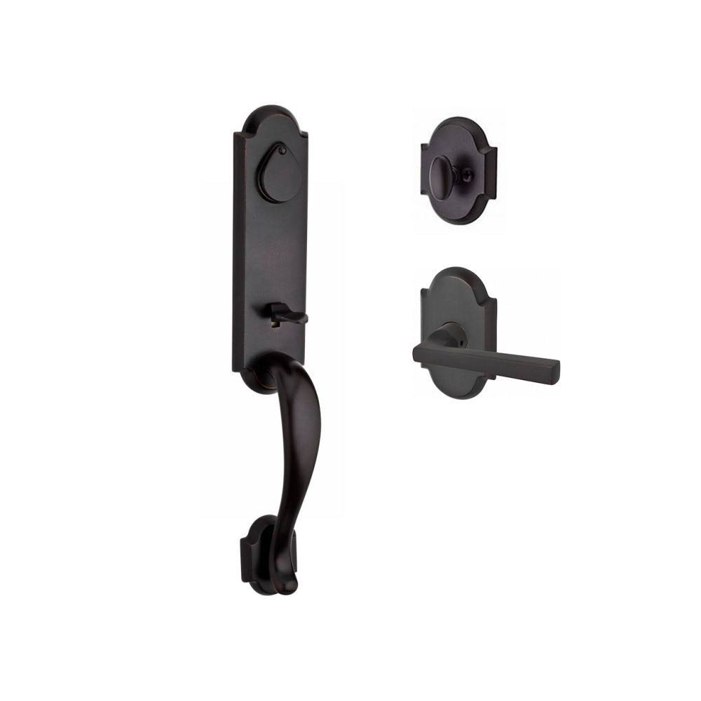 Reserve Single Cylinder Handleset in Dark Bronze Finish S74930
