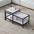 Marble Color Top Nesting Coffee Table Set with Metal Frame N456918