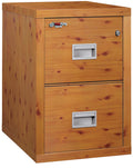 Knotty Pine 2 Drawer Fire Rated File Cabinet E730
