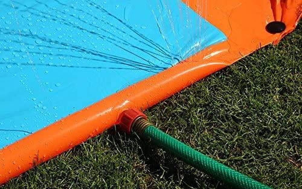 18' Triple Lane Water Slide with Ramp X1753