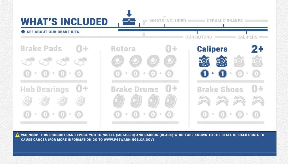 Premium Semi-Loaded Caliper Pair Brake Kit R199961