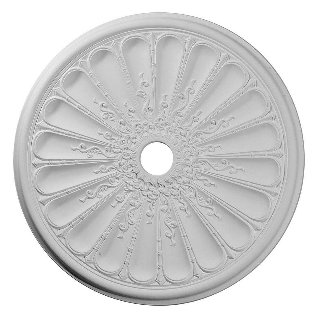 31 1/2x22OD x 3 5/8x22ID x 1 1/2x22P Hand-Painted Ceiling Medallion Z724