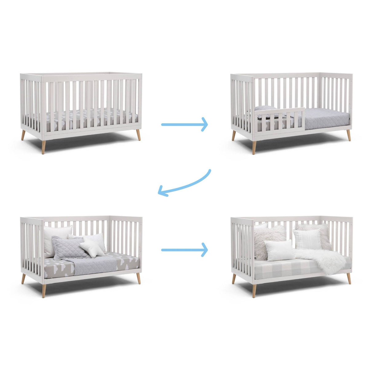 4-in-1 Convertible Crib Q62437