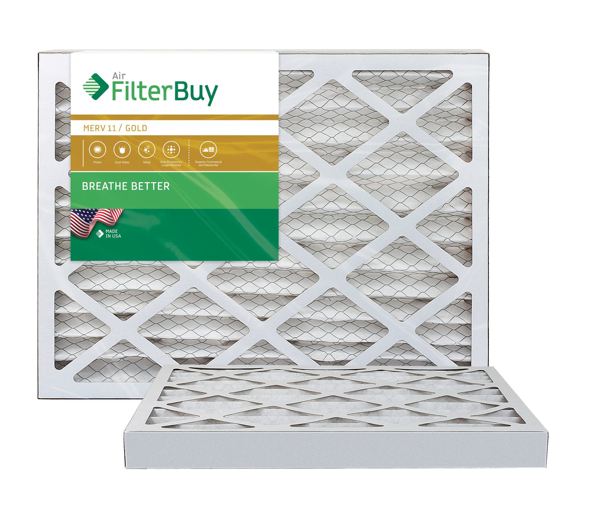 27x27x2 MERV 11 Pleated AC Furnace Air Filter, Pack of 2 Z4522